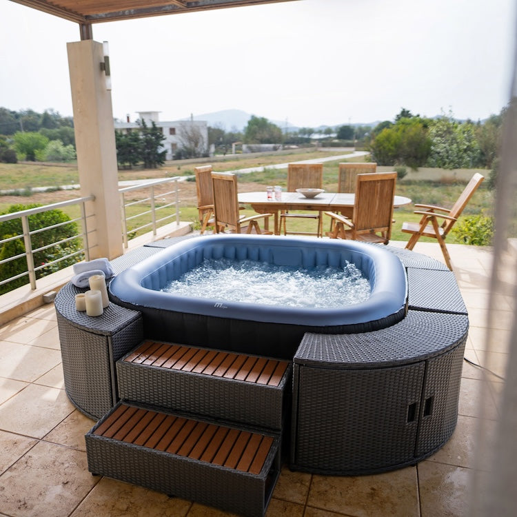 MSPA COMFORT Tekapo 6 Person Square Inflatable Hot Tub Spa
