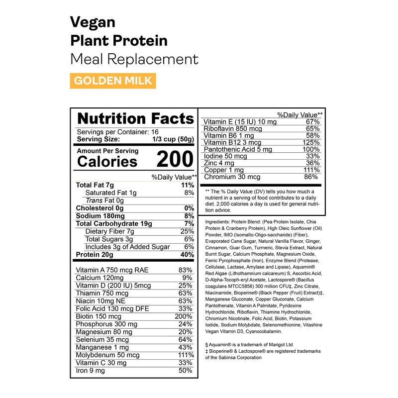Gnarly Golden Milk Vegan Protein