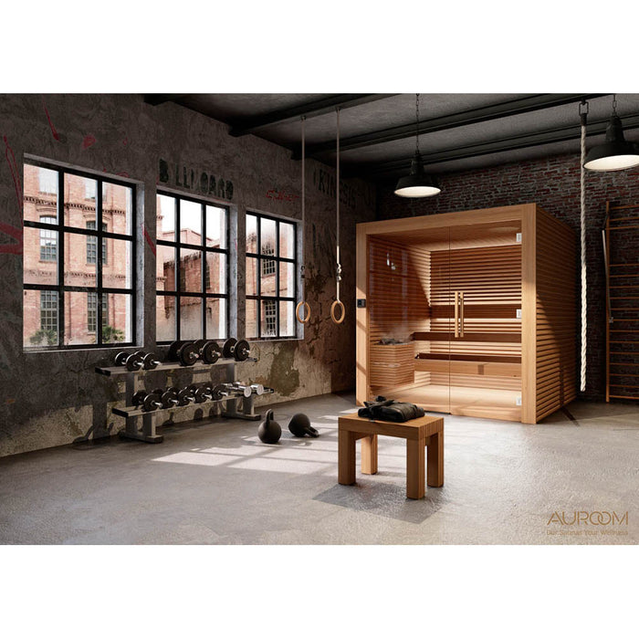 Auroom Nativa Glass 5 Person Indoor Sauna