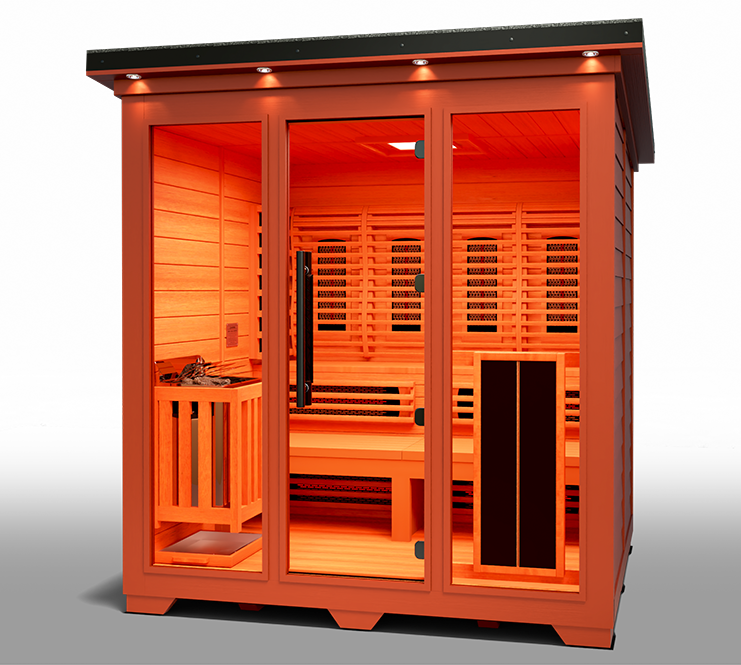 Medical Nature 8 Plus Outdoor Hybrid Sauna (4-6 Person)