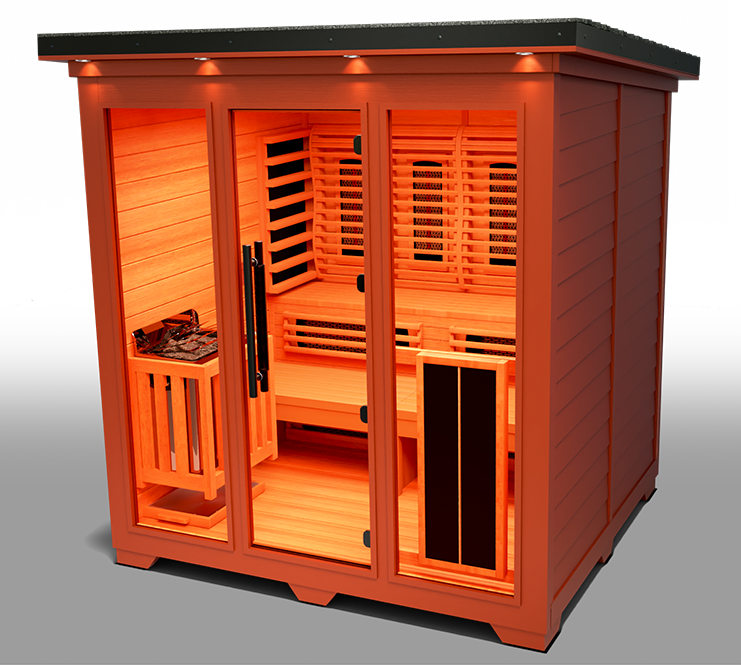 Medical Nature 8 Plus Outdoor Hybrid Sauna (4-6 Person)