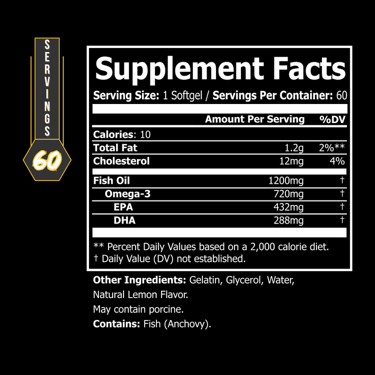 BLACKLABEL Supplements OMEGA 3