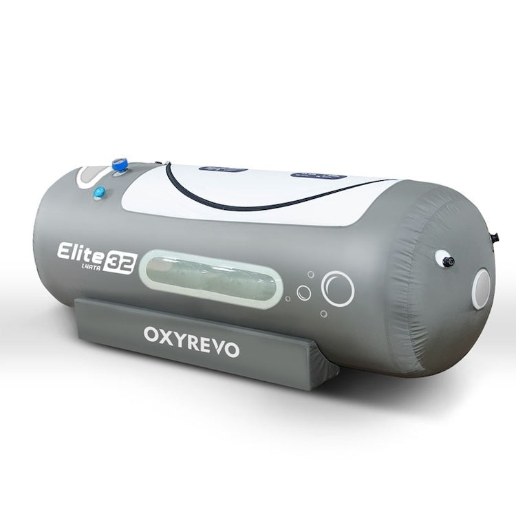OxyRevo Elite32 portable hyperbaric chamber in grey