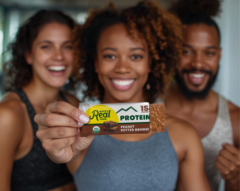 Kate's Real Food Peanut Butter Brownie Protein Bar