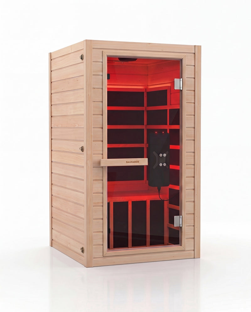 SaunaBox® Solara: Full Spectrum 1-Person Infrared Sauna