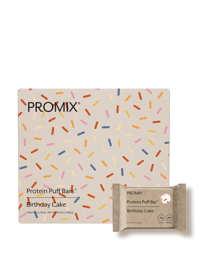 Promix Birthday Cake Protein Puff Bars