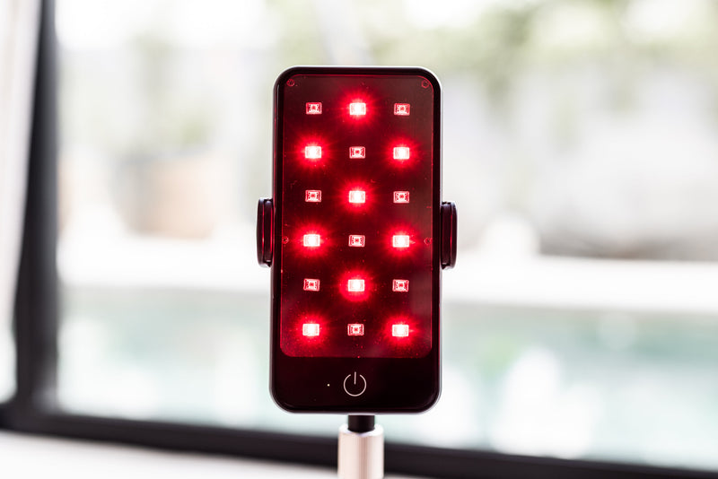 BioLight Glow: Portable Red Light Therapy Device - Slimmest Handheld Solution for On-the-Go Relief