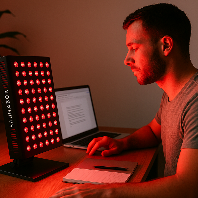 SaunaBox Nova: Desktop Red Light Panel with Near Infrared