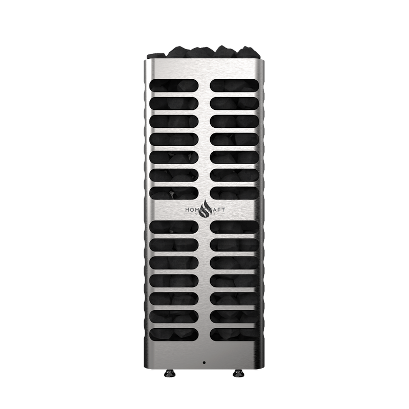 Homecraft Revive electric sauna heater in stainless steel