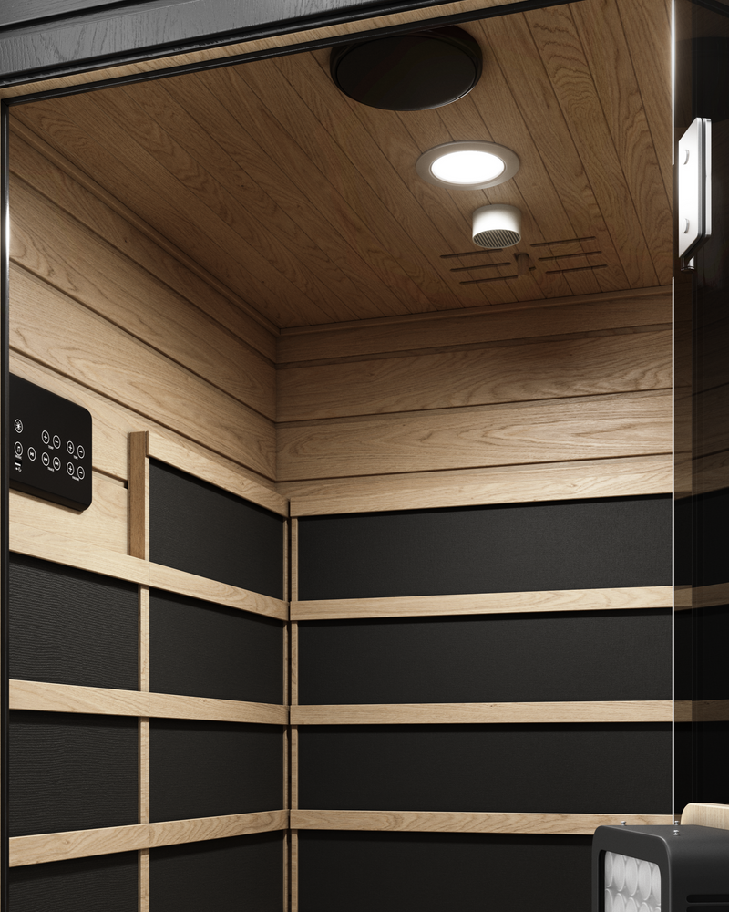 SaunaBox® Solara: Full Spectrum 1-Person Infrared Sauna