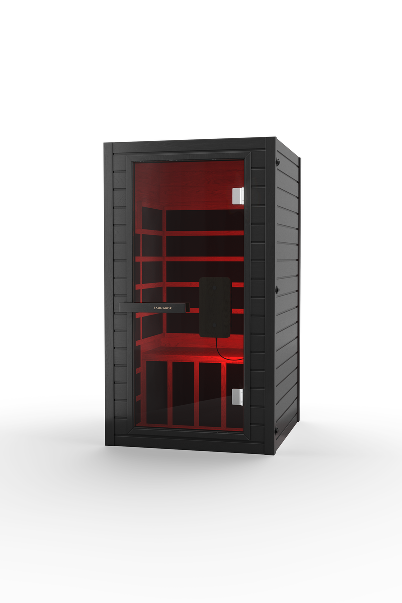 SaunaBox® Solara: Full Spectrum 1-Person Infrared Sauna