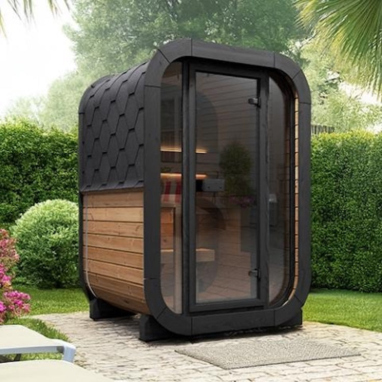 SaunaLife 2-Person CL3G Cube-Series Outdoor Home Sauna