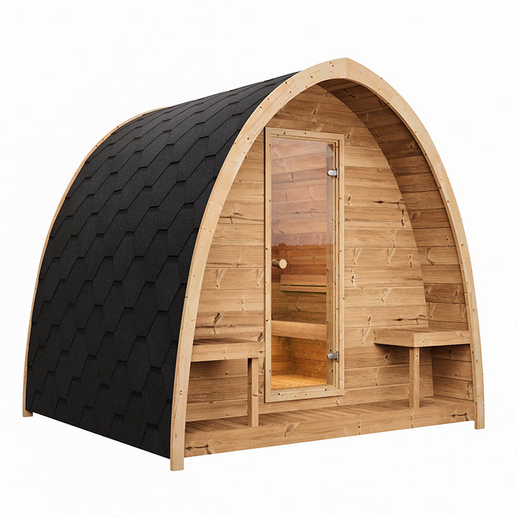 SaunaLife 4-Person G3 Outdoor Traditional Pod Sauna