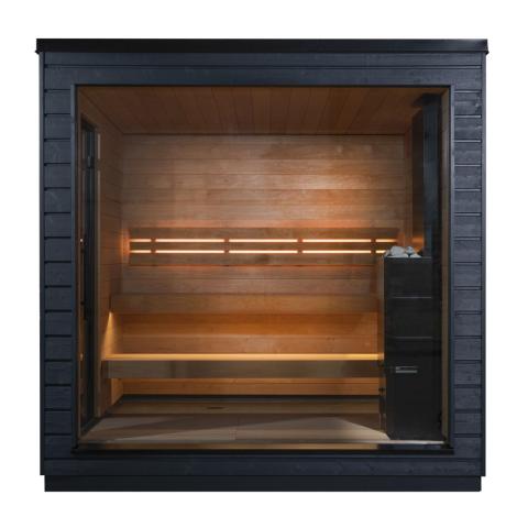 SaunaLife 5-Person G6 Pre-Assembled Outdoor Traditional Cabin Sauna