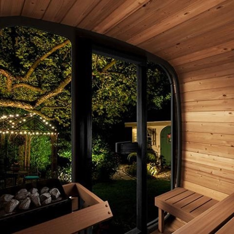 SaunaLife 4-Person CL5G Cube-Series Outdoor Home Sauna