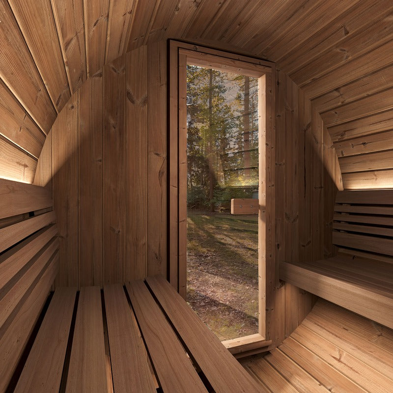 SaunaLife E6 2-4-Person ERGO Series Barrel Sauna