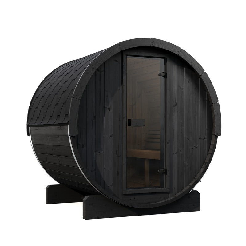 SaunaLife E7 4-Person ERGO Series Barrel Sauna