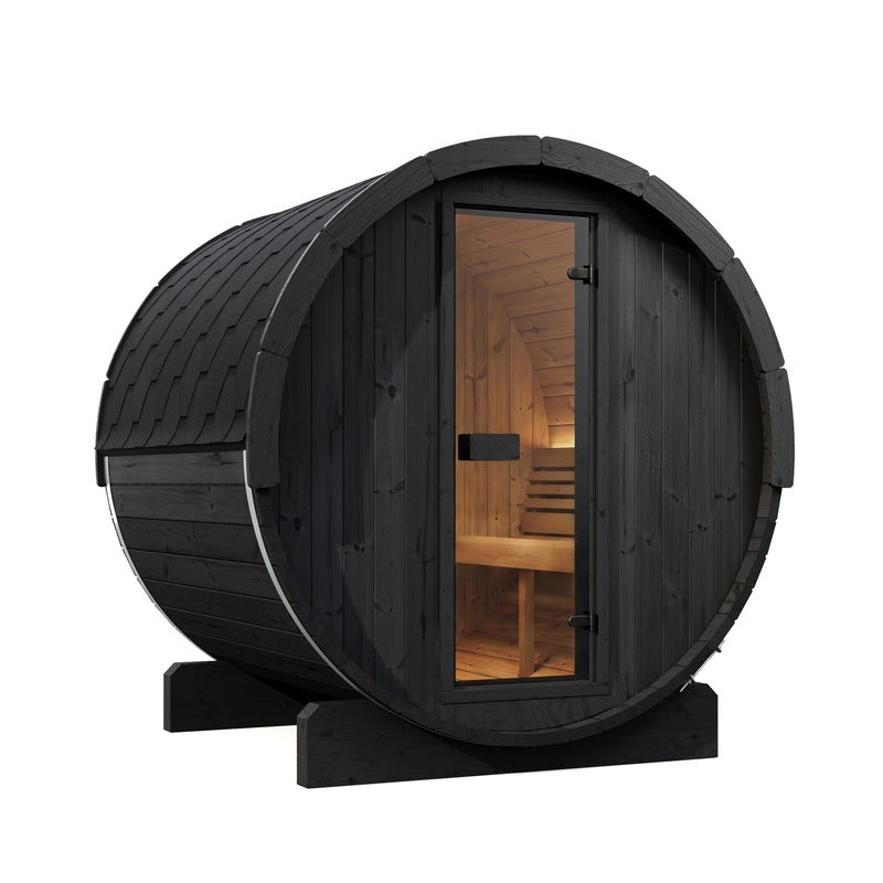 SaunaLife E7 4-Person ERGO Series Barrel Sauna