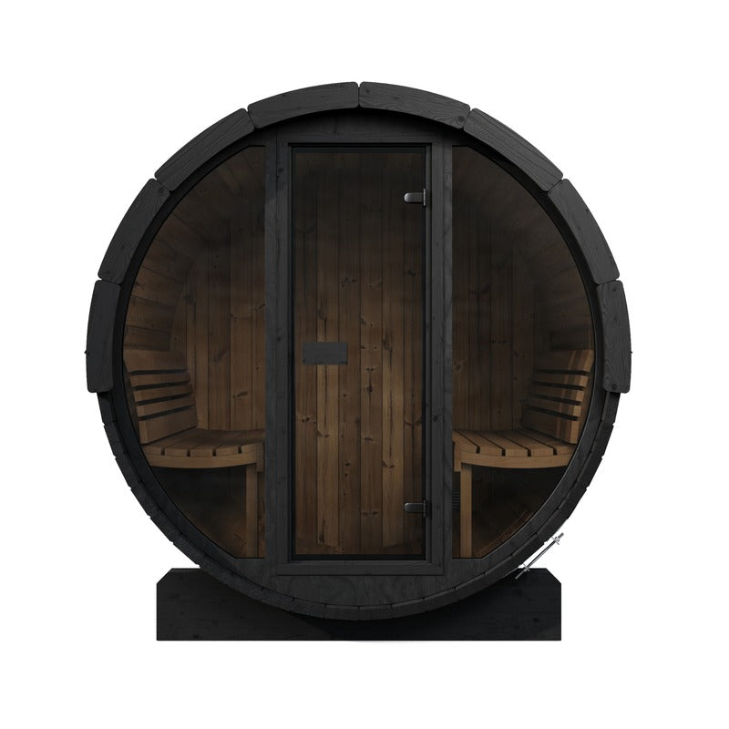 SaunaLife E7 4-Person ERGO Series Barrel Sauna