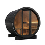 SaunaLife E7 4-Person ERGO Series Barrel Sauna
