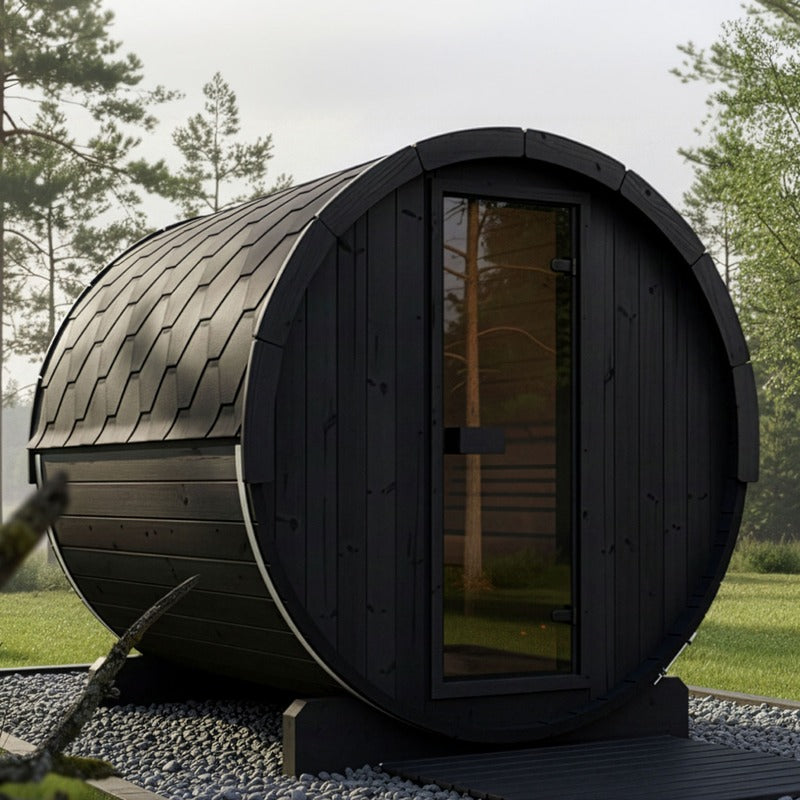 SaunaLife E8 6-Person ERGO Series Barrel Sauna