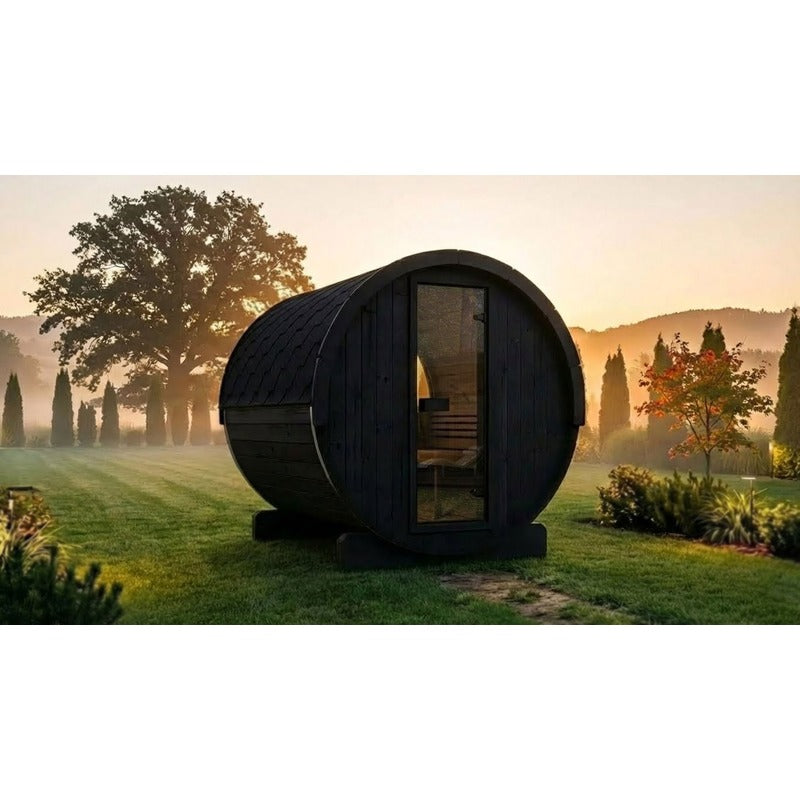 SaunaLife E8 6-Person ERGO Series Barrel Sauna