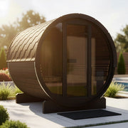 SaunaLife E8 6-Person ERGO Series Barrel Sauna