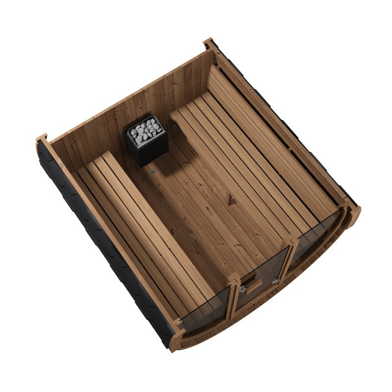 SaunaLife E8 6-Person ERGO Series Barrel Sauna