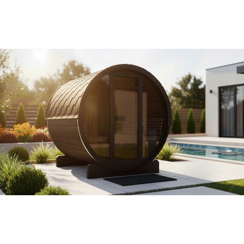 SaunaLife E8 6-Person ERGO Series Barrel Sauna