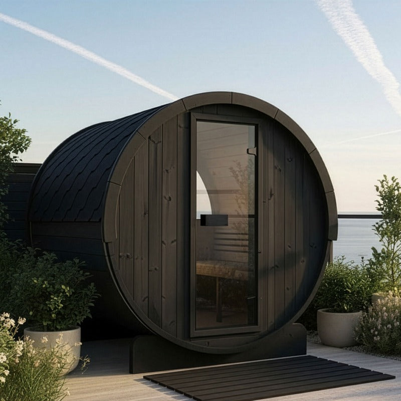 SaunaLife E8 6-Person ERGO Series Barrel Sauna