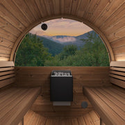 SaunaLife E8 6-Person ERGO Series Barrel Sauna