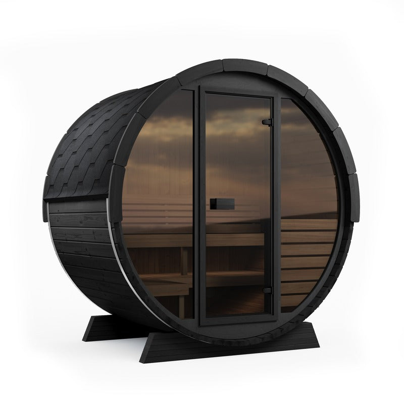 SaunaLife E6 2-4-Person ERGO Series Barrel Sauna