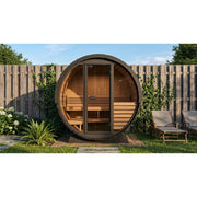 SaunaLife E6 2-4-Person ERGO Series Barrel Sauna