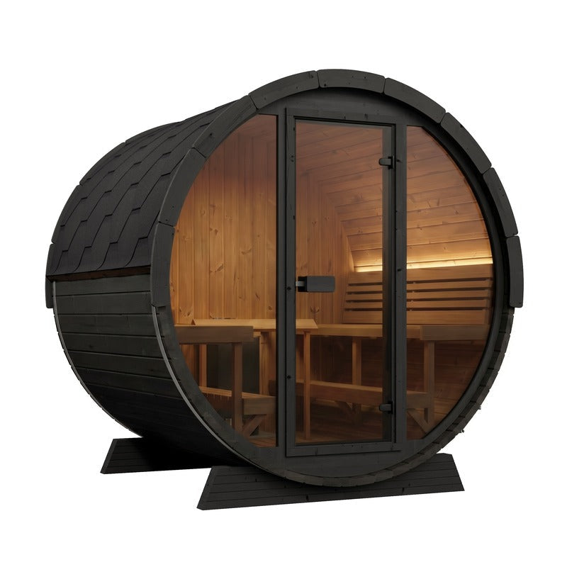 SaunaLife E8 6-Person ERGO Series Barrel Sauna