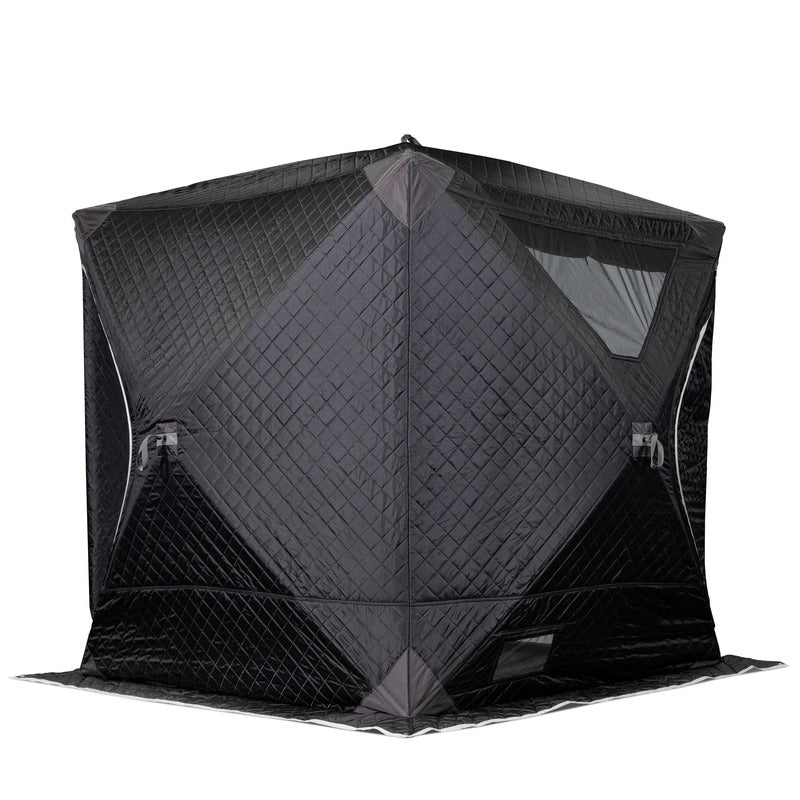 Tent on white, three-quarter from the left