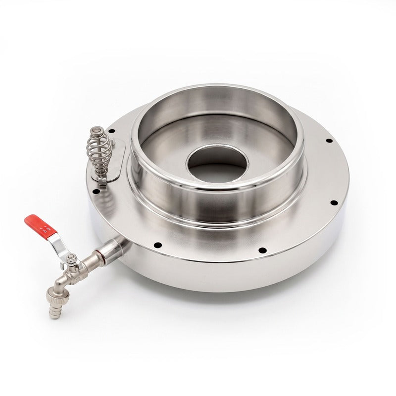 Tank alone on white, top down, filler opening