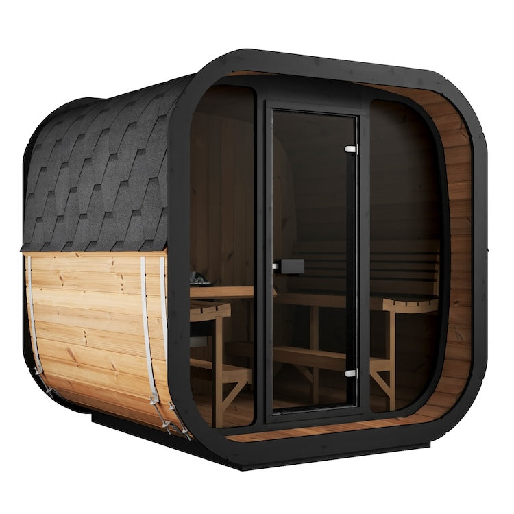 SaunaLife 6-Person CL7G Cube-Series Outdoor Home Sauna — Recovery