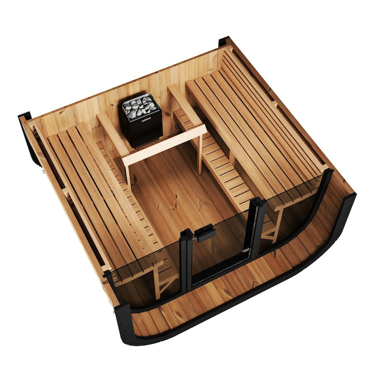 SaunaLife CL7G 6-Person Cube-Series Outdoor Home Sauna — Recovery