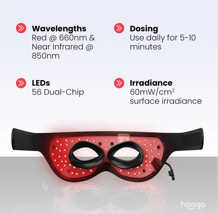 Hooga Red Light Therapy Eye Mask