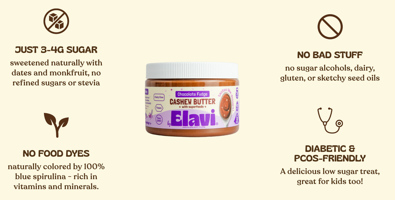 ELAVI Low-Sugar Dessert Cashew Butters