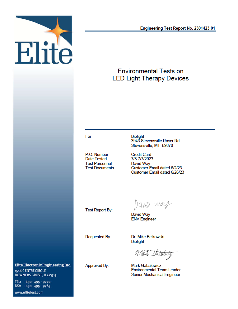 BioLight ReCharge Red Light Therapy Panel: Touch Screen, Adjustable Brightness & Pulsed Frequencies