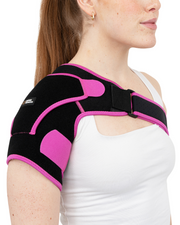 Copper Compression Shoulder Brace, the shoulder brace worn under a shirt