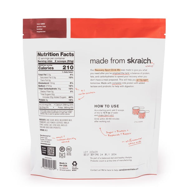 Skratch Labs Recovery Sport Drink Mix