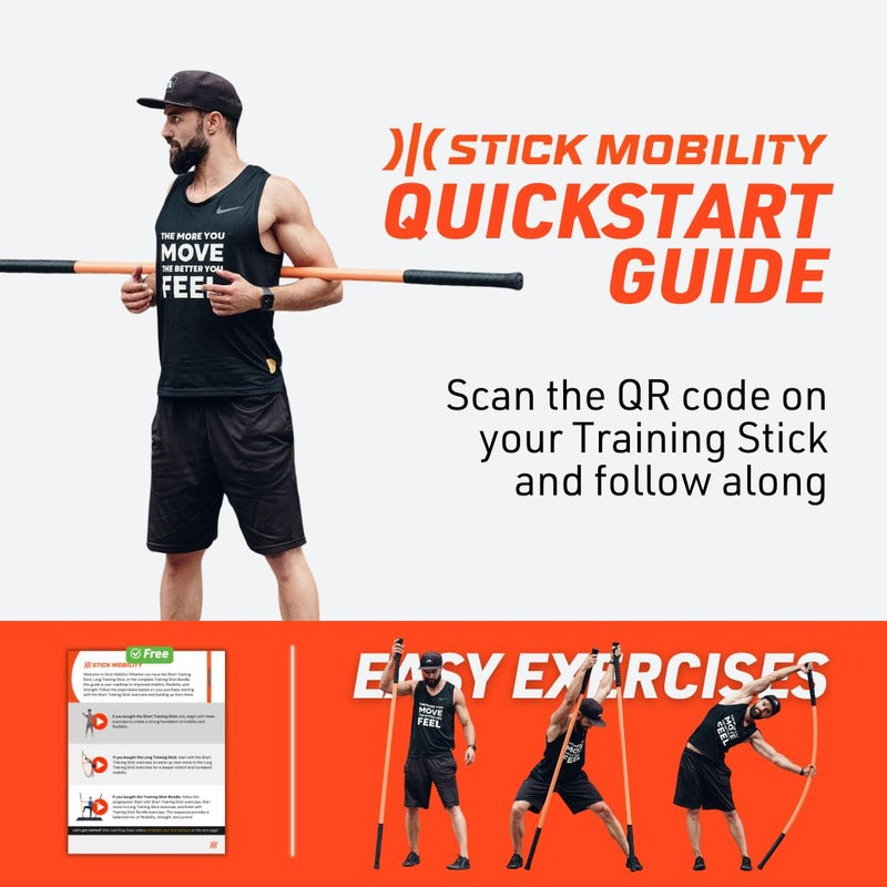 Stick Mobility Training Stick Bundle - Stretching Tool for Mobility & Flexibility