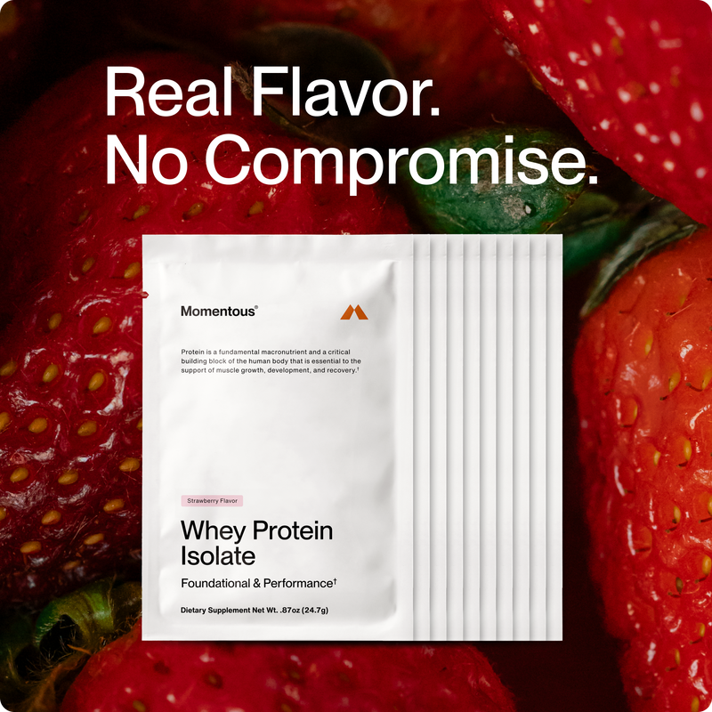 Momentous Whey Protein Isolate 10-Travel Packs