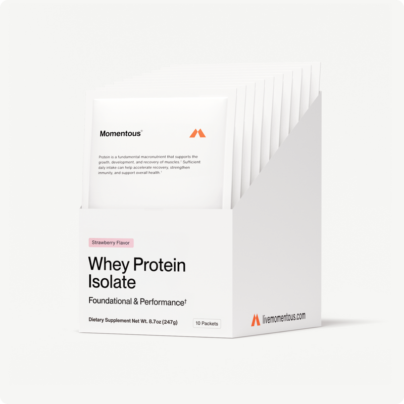 Momentous Whey Protein Isolate 10-Travel Packs
