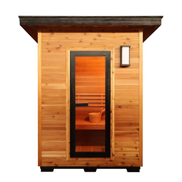 SunRay Seneca 3-Person Contemporary Outdoor Sauna With Harvia Heater ...