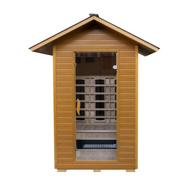 SunRay Burlington 2 Person Outdoor Infrared Sauna with Ceramic Heaters
