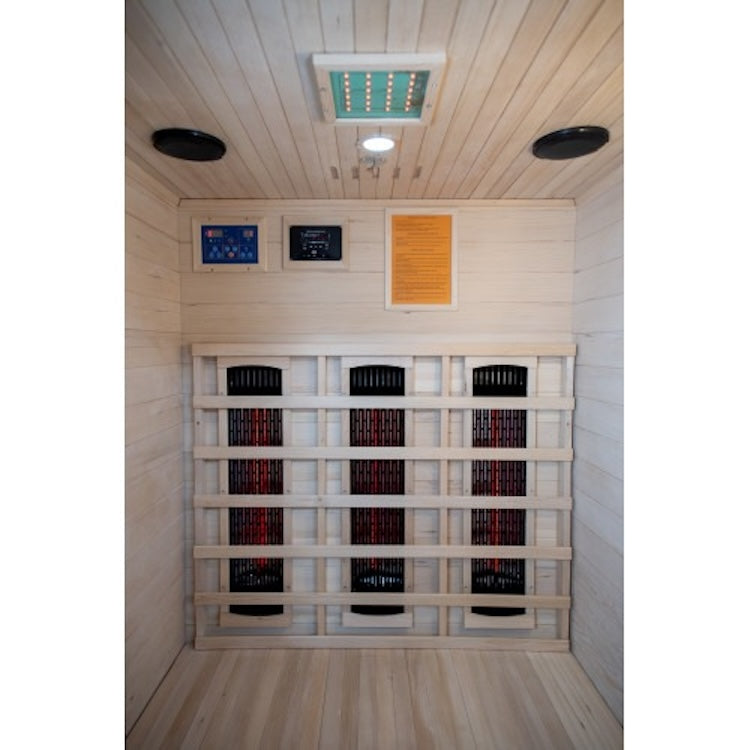 SunRay Burlington 2 Person Outdoor Infrared Sauna with Ceramic Heaters
