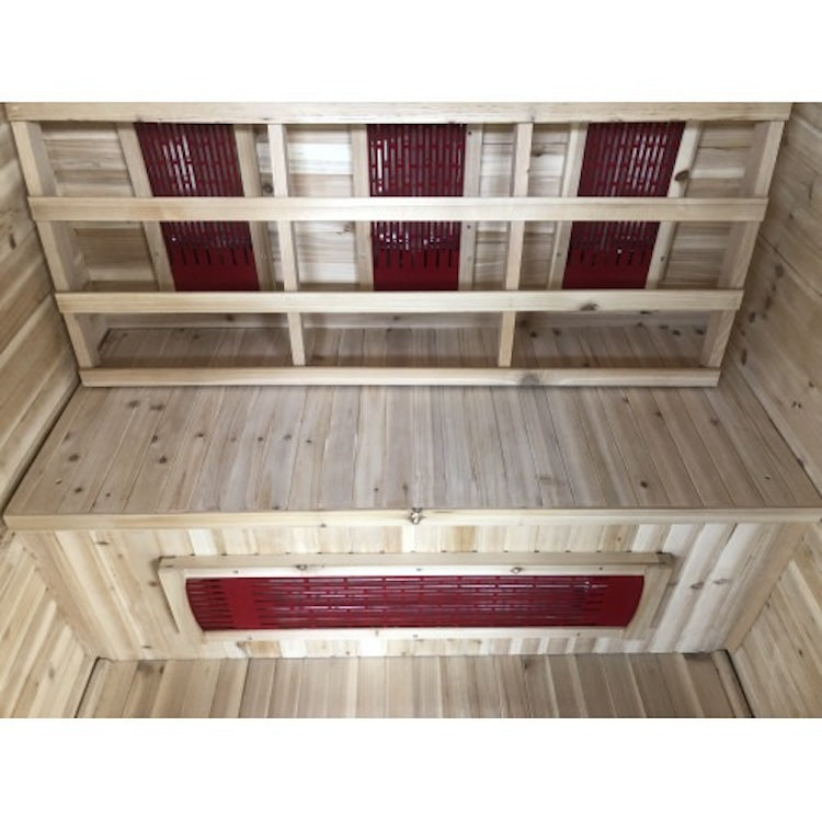 SunRay Burlington 2 Person Outdoor Infrared Sauna with Ceramic Heaters
